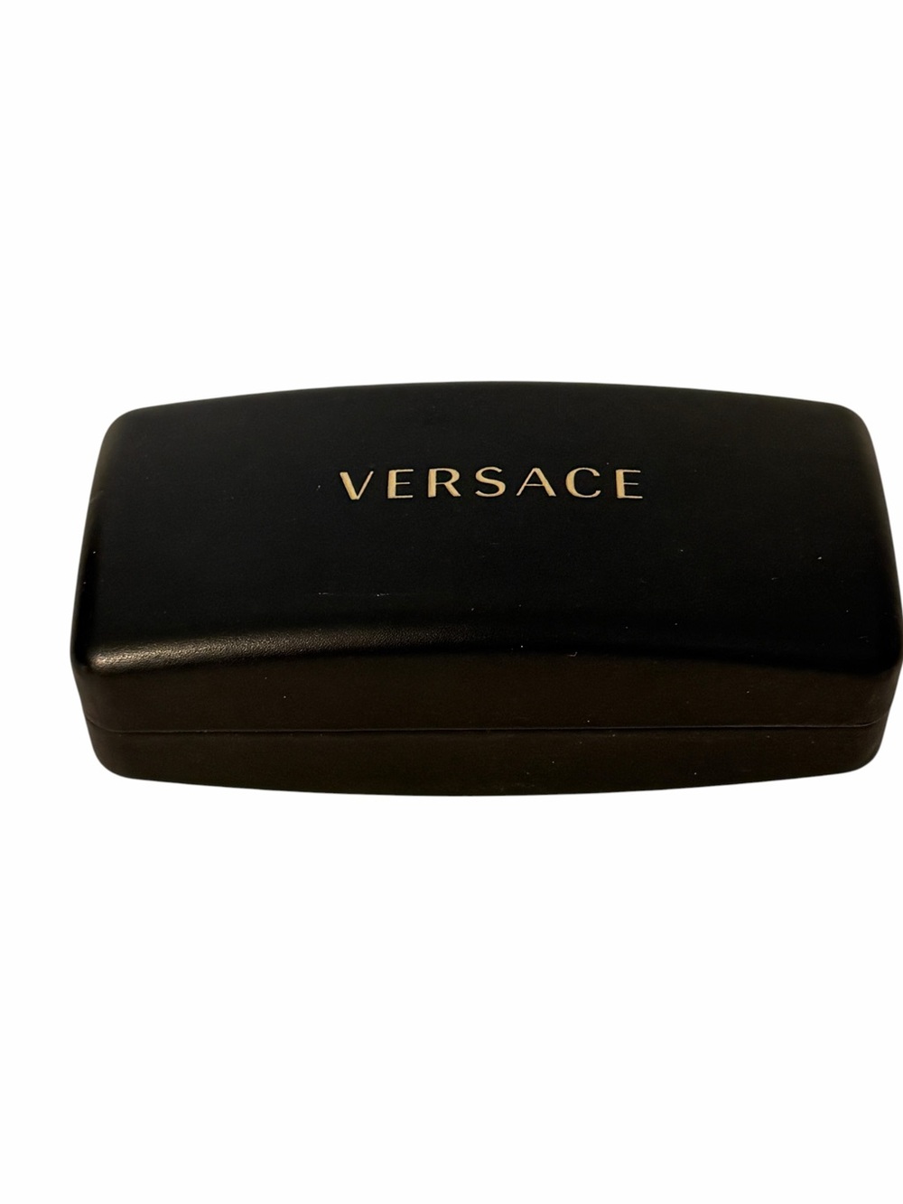 Versace Black Hard Case To Fit Sunglasses Plastic Microfiber Felt Lined Flip Top
